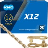KMC Kette X12 Ti-N Gold 12-fach 126 Glieder