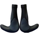 Lenkergriffe Ergotec schwarz/grau mit Hörnchen