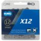 KMC Kette X12 EPT silber 12-fach 126 Glieder