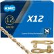 KMC Kette X12 Ti-N Gold 12-fach 126 Glieder