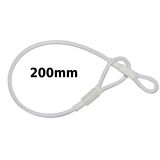 Stahlschlaufen wei� mit zwei �sen L=200 mm (100 St)