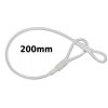 Stahlschlaufen wei� mit zwei �sen L=200 mm (100 St)