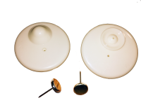 RF Hartetiketten R50 beige 50 mit Nadeln