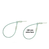 Stahlschlaufen mit Nadel + se wei 100mm (100 St)