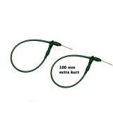Stahlschlaufen mit Nadel + se schwarz 100mm (100 St)