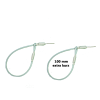 Stahlschlaufen mit Nadel + se wei 100mm (100 St)